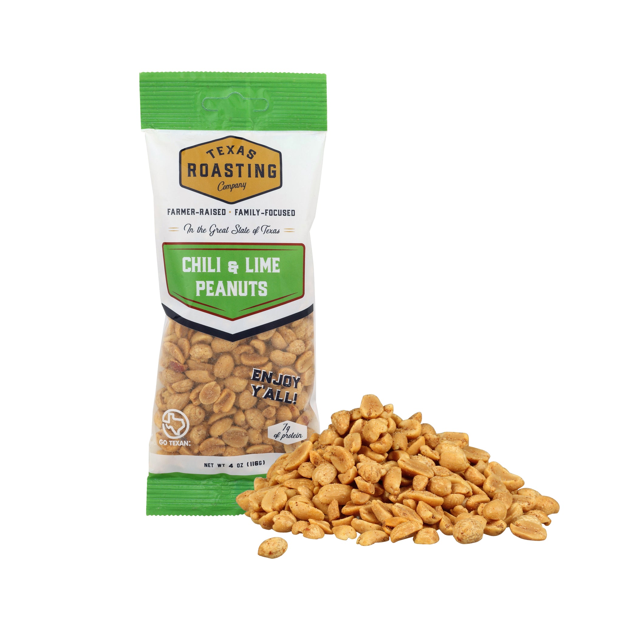 Chili & Lime Peanuts 4 oz (Box of 12) – Texas Roasting Company